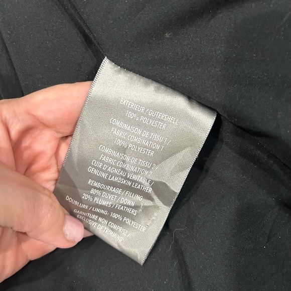 SOIA & KYO Jacket Women's L RARE Plum Purple Down Feathers Puffer Hooded Coat - Picture 8 of 15